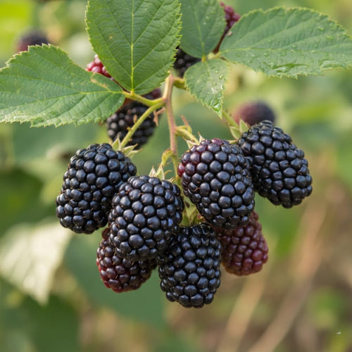 2 Big Black Berry Plants, Blackberries Bush, 4-6 Inch Tall