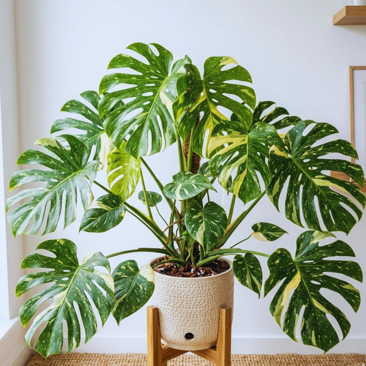 Monstera Plant Live, Outdoor Garden Plant, 5-8 Inch Tall