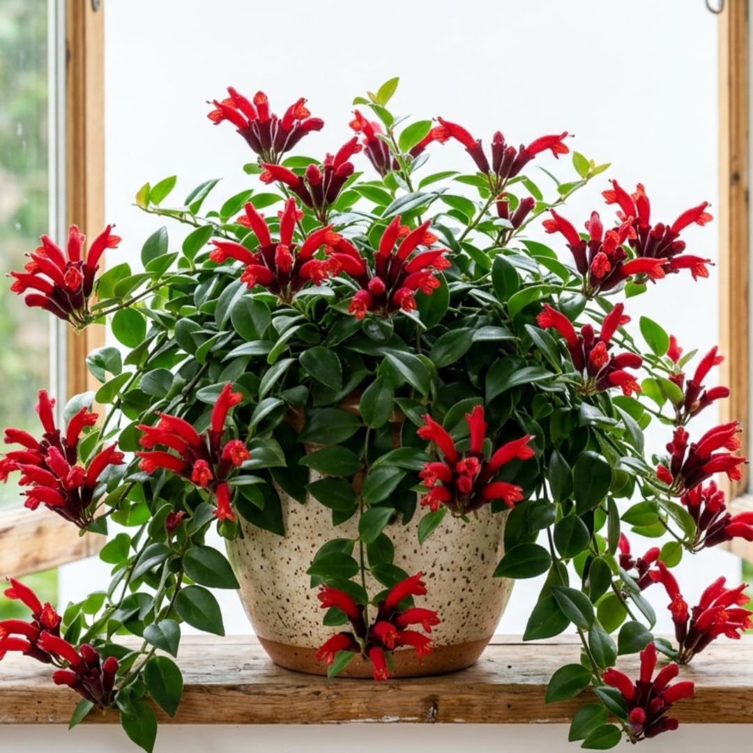 2 Lipstick Vine Live Plants, Trailing Houseplant, 2 Inch Pot