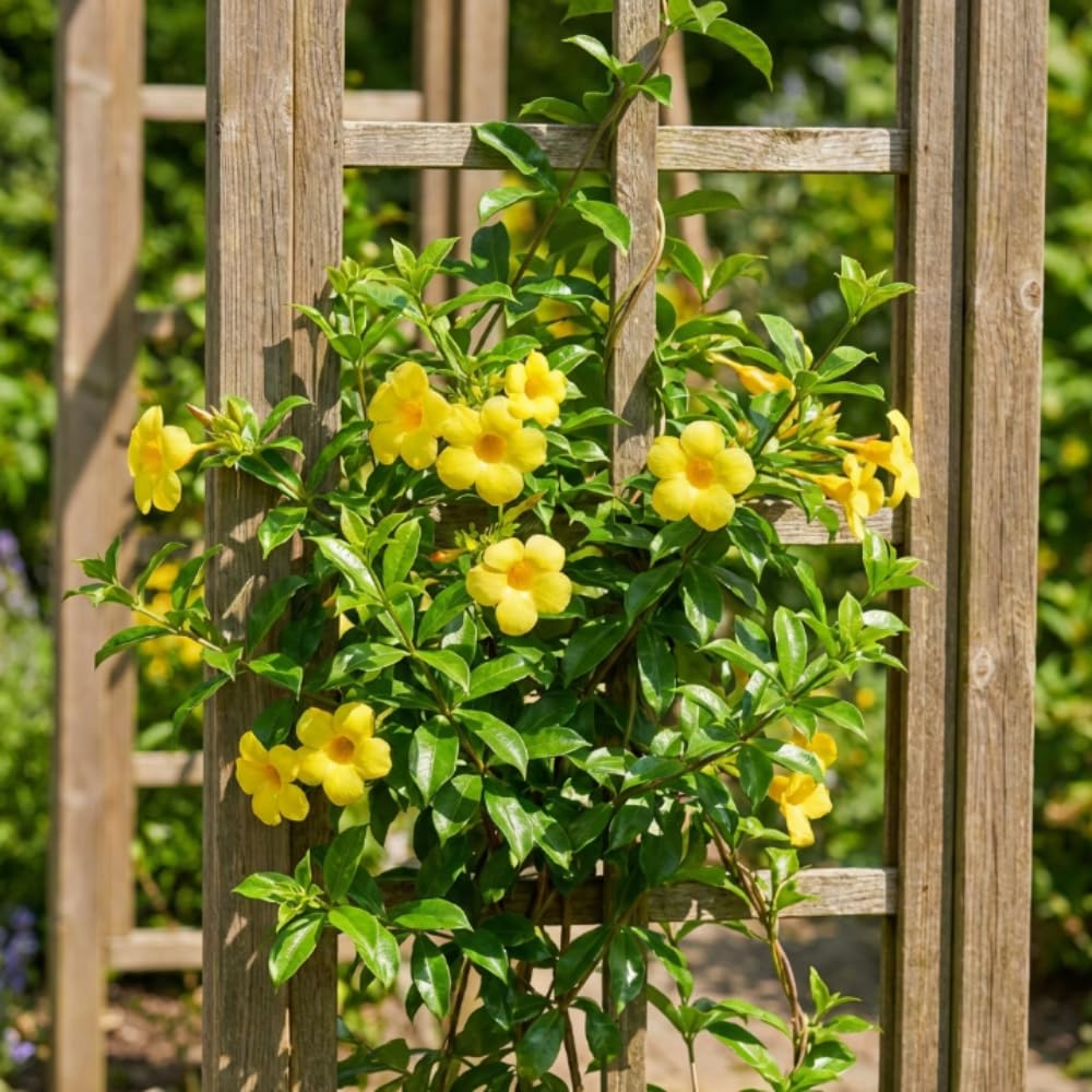 2 Brown Bud Allamanda Live Plants, Garden Plant