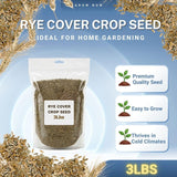 3 Lb Rye Cover Crop Seeds for Planting, Heirloom Garden Seeds
