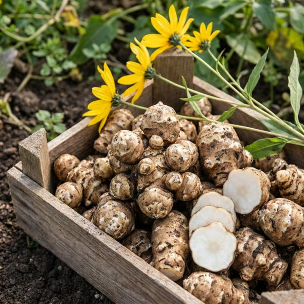 8 oz Sunchoke Tubers, Jerusalem Artichoke, Edible Garden