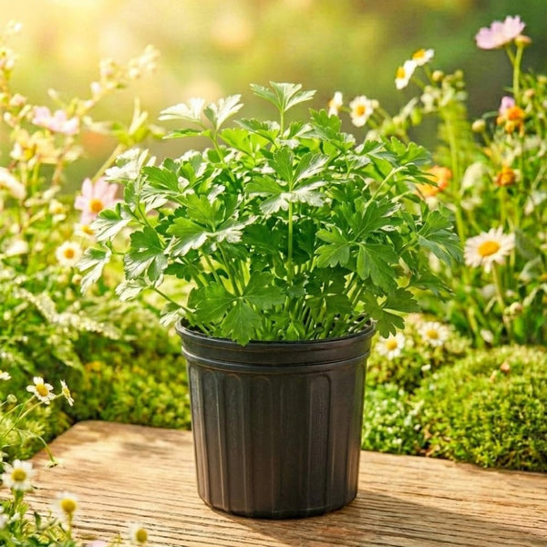 Parsley Plants Live, Well-Rooted Herb Plant, 4-7 Inch Tall