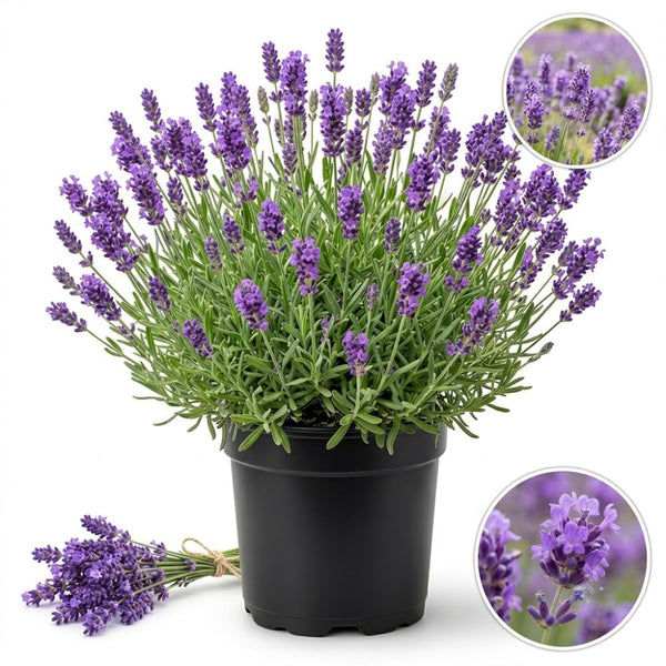 Lavender Provence Plant, Lavender Herb Plant, 4-9 Inch Tall, 3.5 Inch Pot