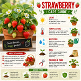2 Sweet Strawberry Live Plants, Indoor Outdoor Plant, 4-6 Inch Tall