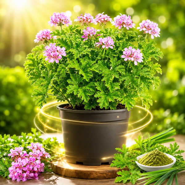 Citronella Geranium Plant Live, Fragrant Herb Plant, 4-6 Inch Tall