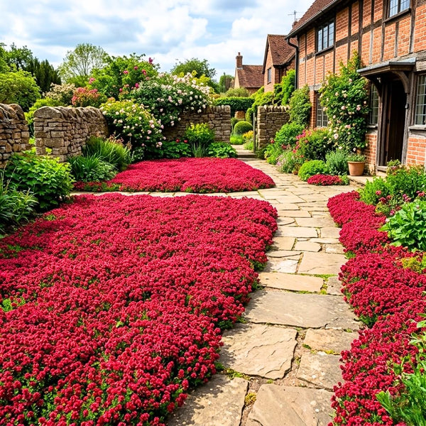 100 Red Creeping Thyme Seeds, Creeping Thyme Plants, Ground Cover Plants